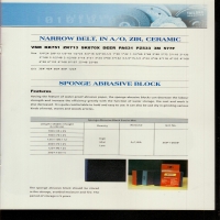 NARROW BELT, IN AO, ZIR, CERAMIC(砂帶)SPONGE ABRASIVE BLOCK(海綿磨塊)